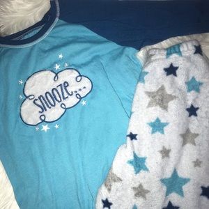 Girls Snooze Pajama Top & Pant Set